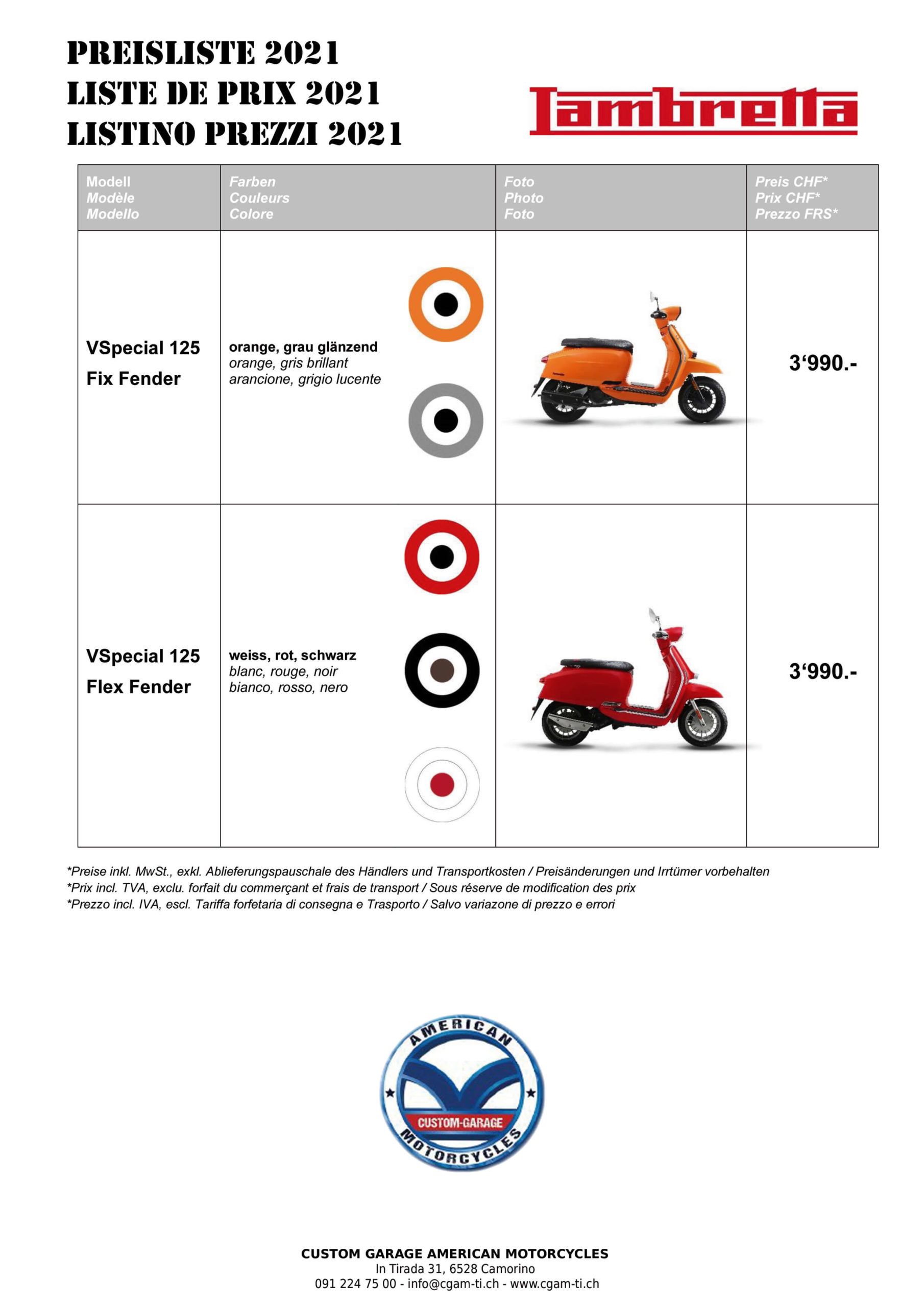 Lambretta-Preisliste-2021 copia (1) Listino Prezzi 2021 Lambretta